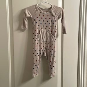 Kyte BABY Oat Polka Dot Longall